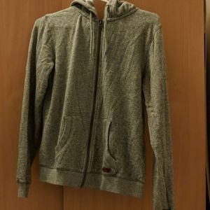 🎈[3/$15] Roxy grey zip up hoodie